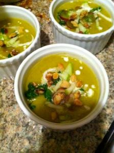 Waldorf Salad, in soup form. 