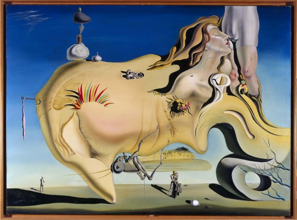 Salvador Dalí, The Great Masturbator, 1929. This painting has so many (Freud-inspired) ideas going on. But I wouldn't want it hanging above my couch. 
