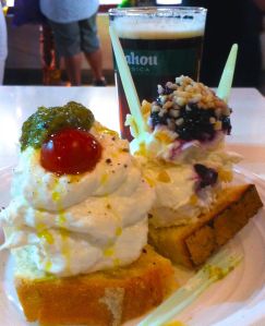 The most beautiful and decadently creamy buratta at the San Miguel Market. 