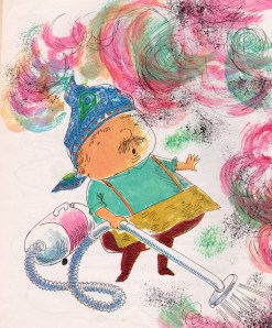 Illustration from The Little Old Man Who Cooked and Cleaned