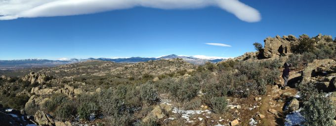 View from hike in the Sierra de Guadarramas. 